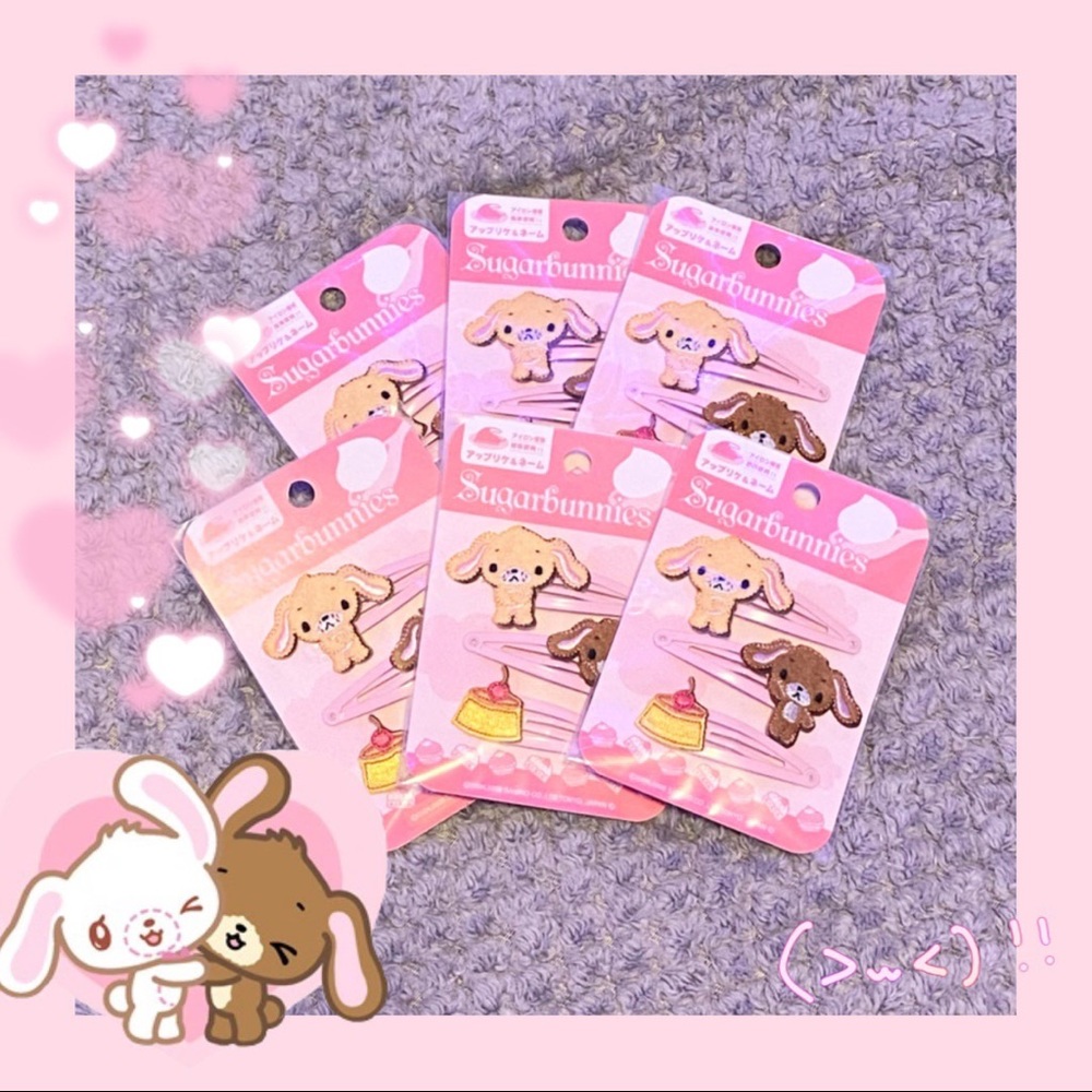 sugarbunnies hairclips!! ∩^ω^∩